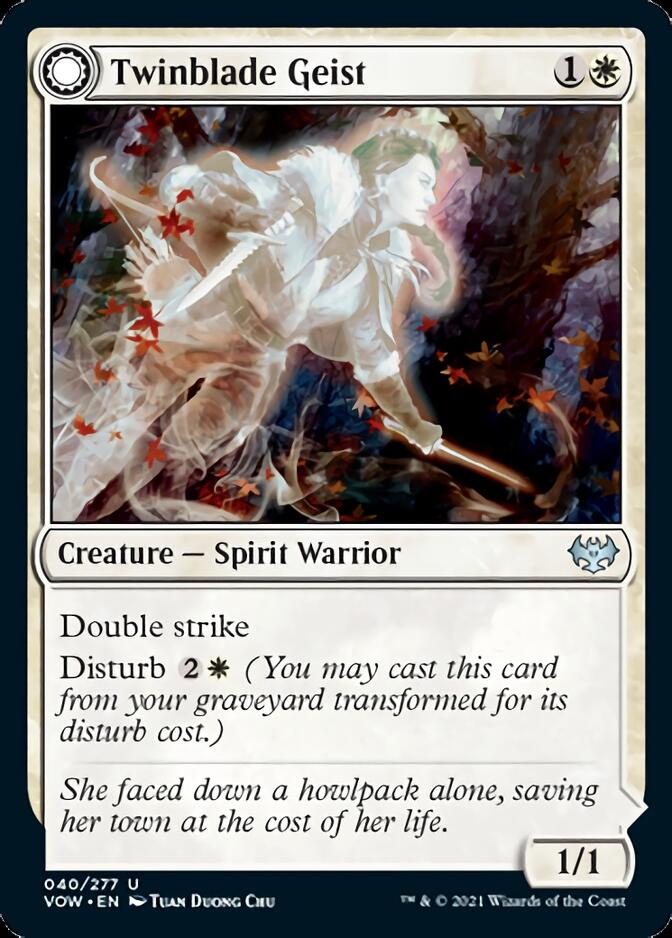 Twinblade Geist // Twinblade Invocation [Innistrad: Crimson Vow] | Cracking-Singles