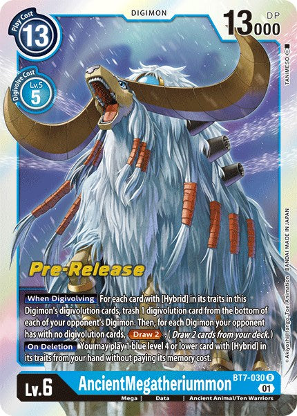 AncientMegatheriummon [BT7-030] [Next Adventure Pre-Release Cards] | Cracking-Singles