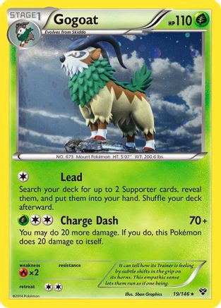 Gogoat (19/146) (Cosmos Holo) [XY: Base Set] | Cracking-Singles