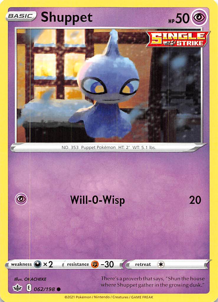 Shuppet (062/198) [Sword & Shield: Chilling Reign] | Cracking-Singles