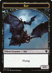 Bat // Vampire Double-sided Token [Commander 2017 Tokens] | Cracking-Singles