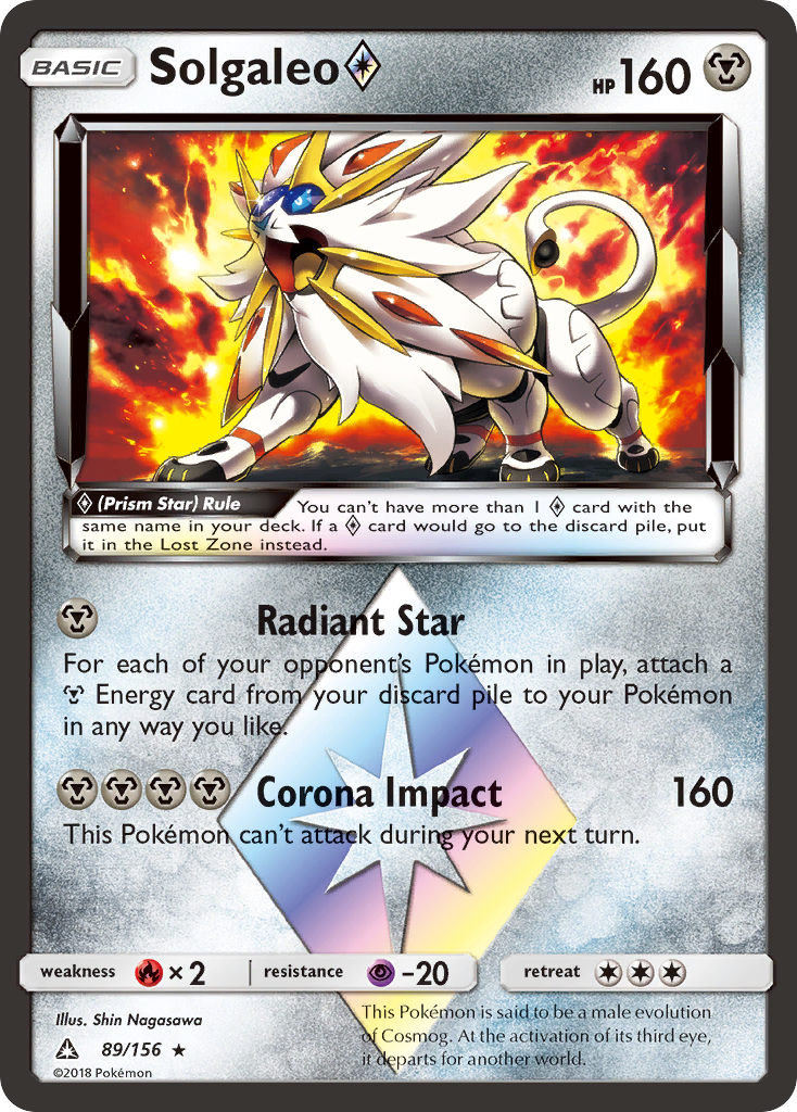 Solgaleo (89/156) (Prism Star) [Sun & Moon: Ultra Prism] | Cracking-Singles