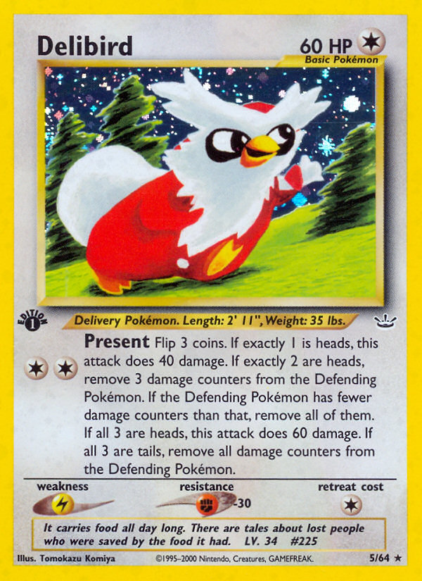 Delibird (5/64) [Neo Revelation 1st Edition] | Cracking-Singles