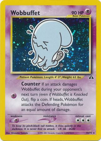 Wobbuffet (16/75) [Neo Discovery Unlimited] | Cracking-Singles