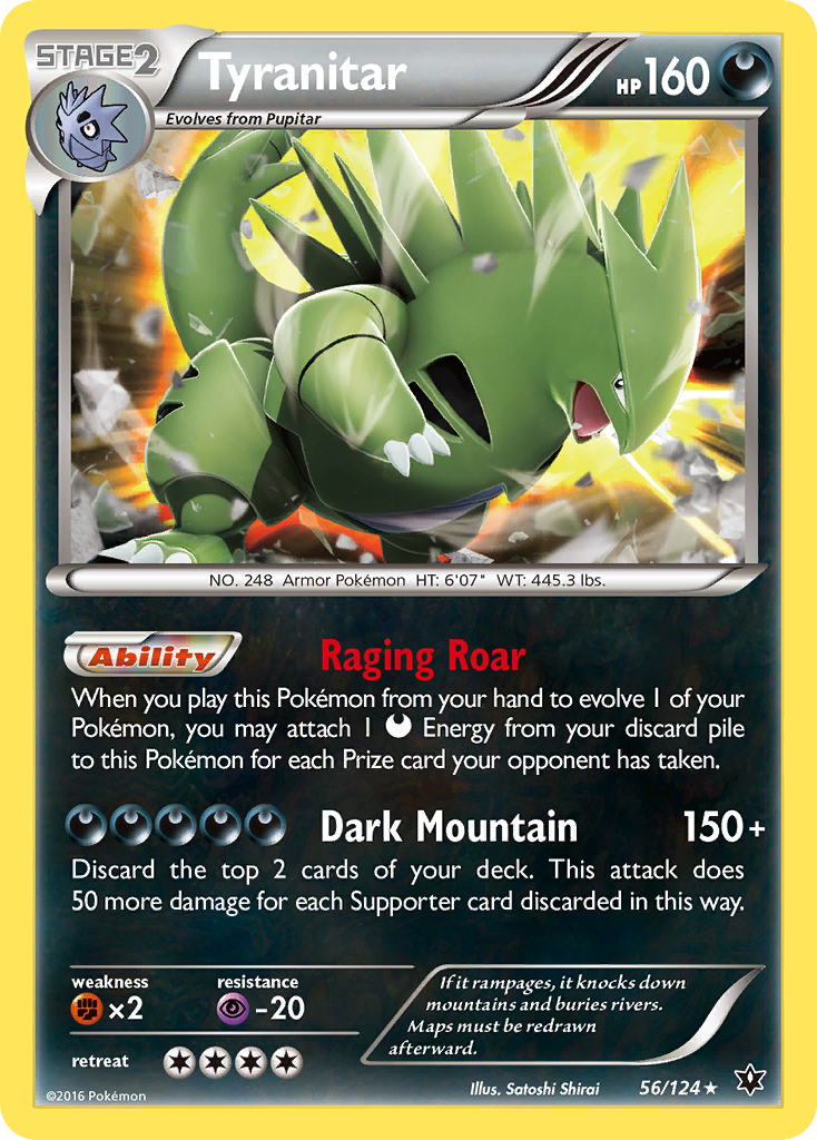 Tyranitar (56/124) [XY: Fates Collide] | Cracking-Singles