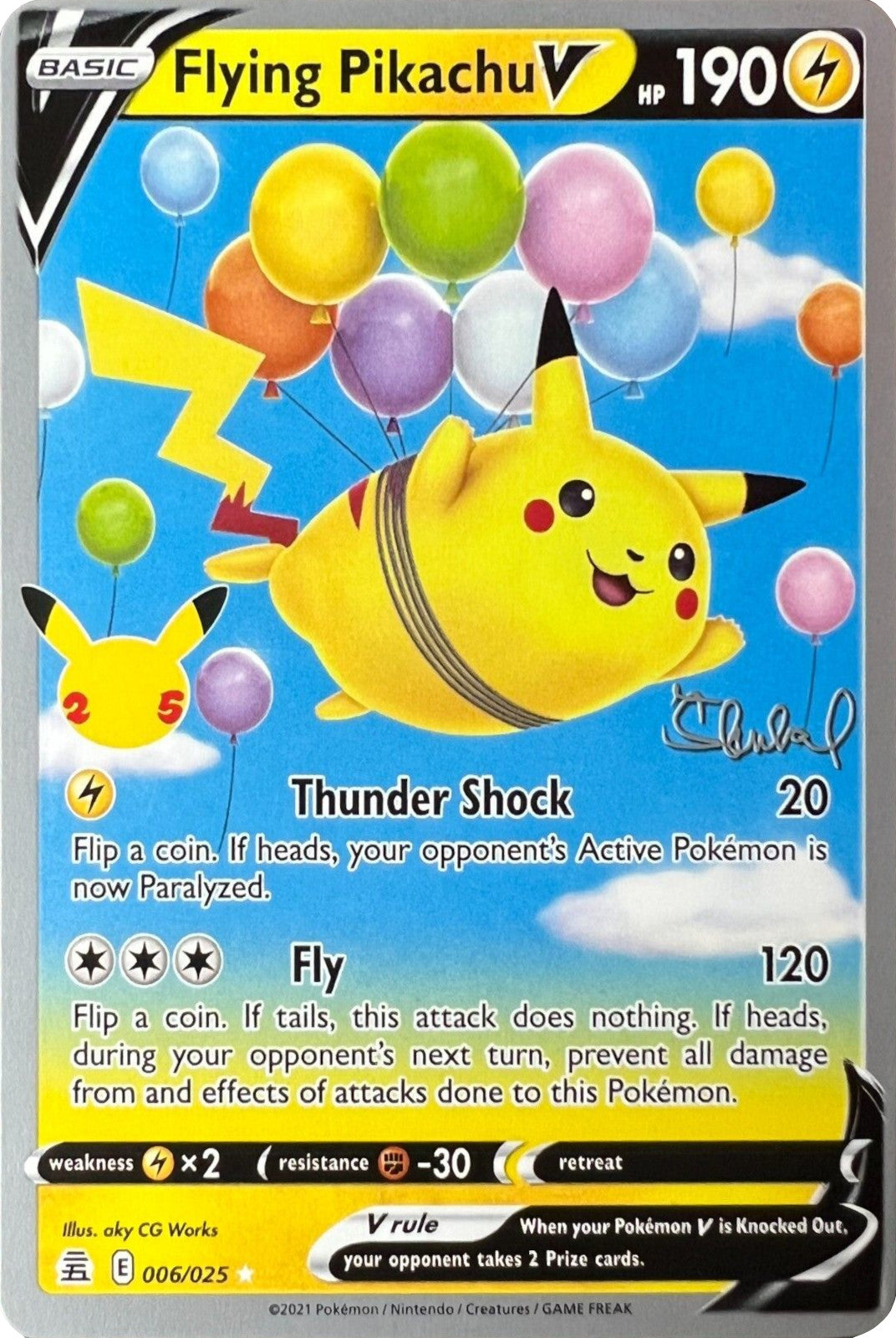 Flying Pikachu V (006/025) (ADP - Ondrej Skubal) [World Championships 2022] | Cracking-Singles