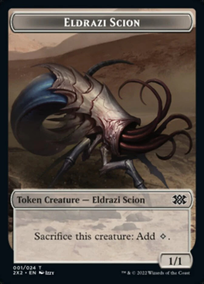 Bear // Eldrazi Scion Double-sided Token [Double Masters 2022 Tokens] | Cracking-Singles