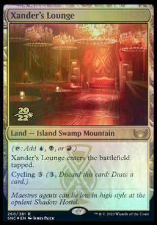 Xander's Lounge [Streets of New Capenna Prerelease Promos] | Cracking-Singles