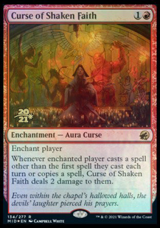 Curse of Shaken Faith [Innistrad: Midnight Hunt Prerelease Promos] | Cracking-Singles