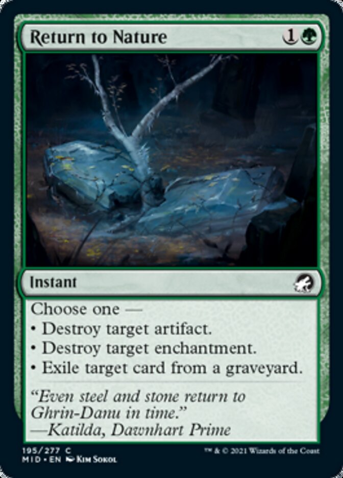 Return to Nature [Innistrad: Midnight Hunt] | Cracking-Singles