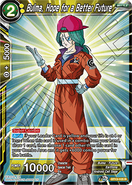 Bulma, Hope for a Better Future (Rare) [BT13-105] | Cracking-Singles