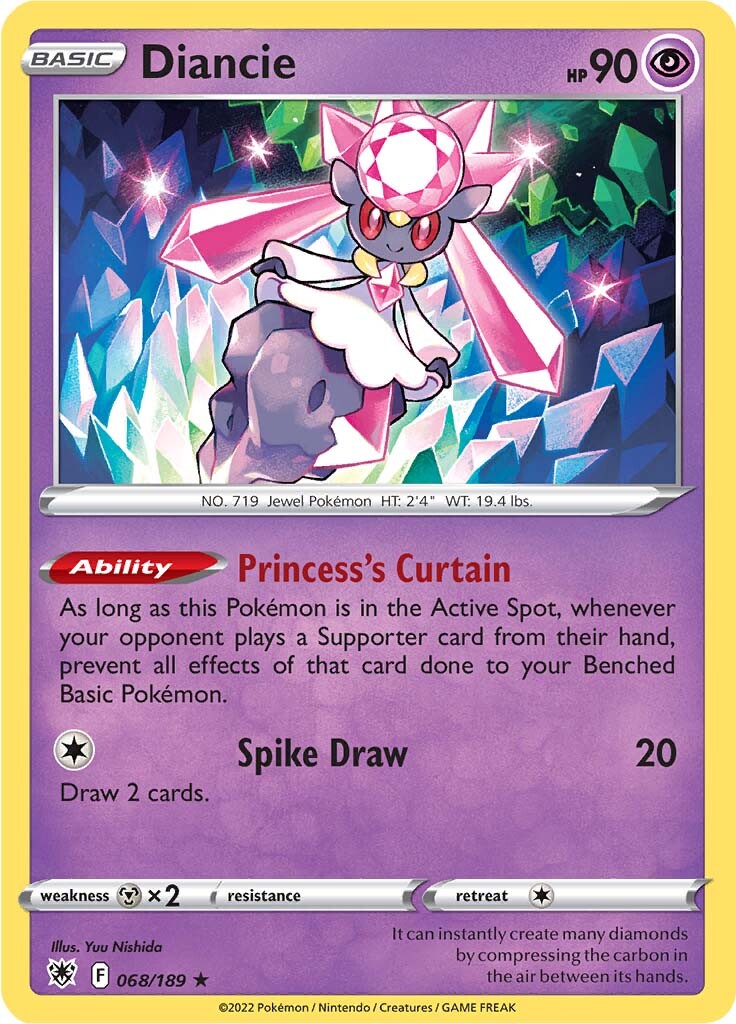 Diancie (068/189) [Sword & Shield: Astral Radiance] | Cracking-Singles