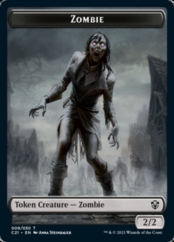 Zombie // Horror Token [Commander 2021 Tokens] | Cracking-Singles