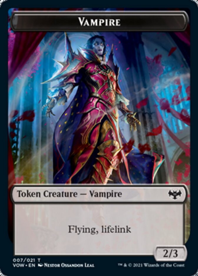 Vampire Token (007) [Innistrad: Crimson Vow Tokens] | Cracking-Singles