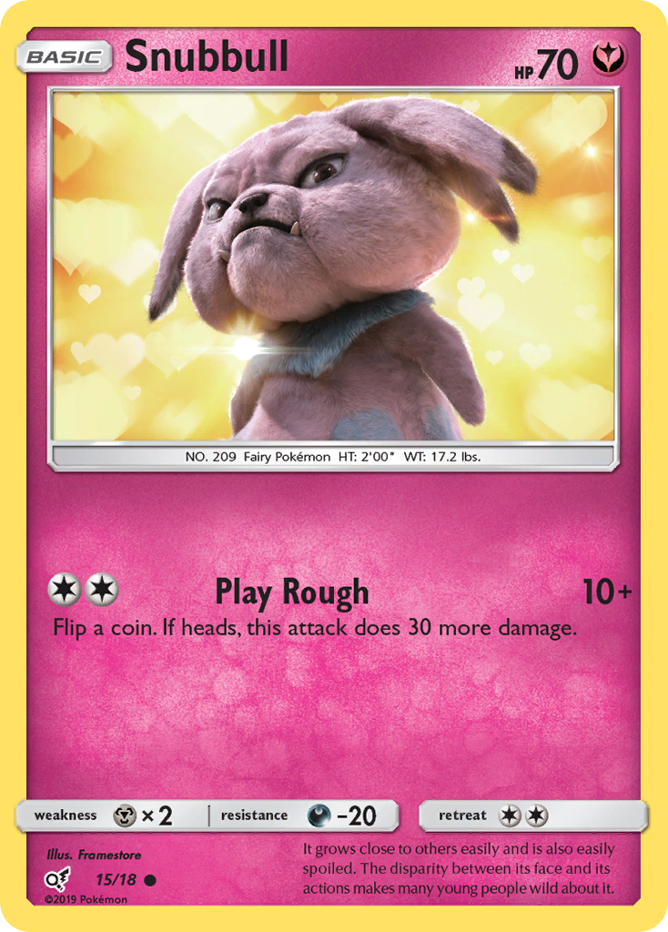 Snubbull (15/18) [Sun & Moon: Detective Pikachu] | Cracking-Singles