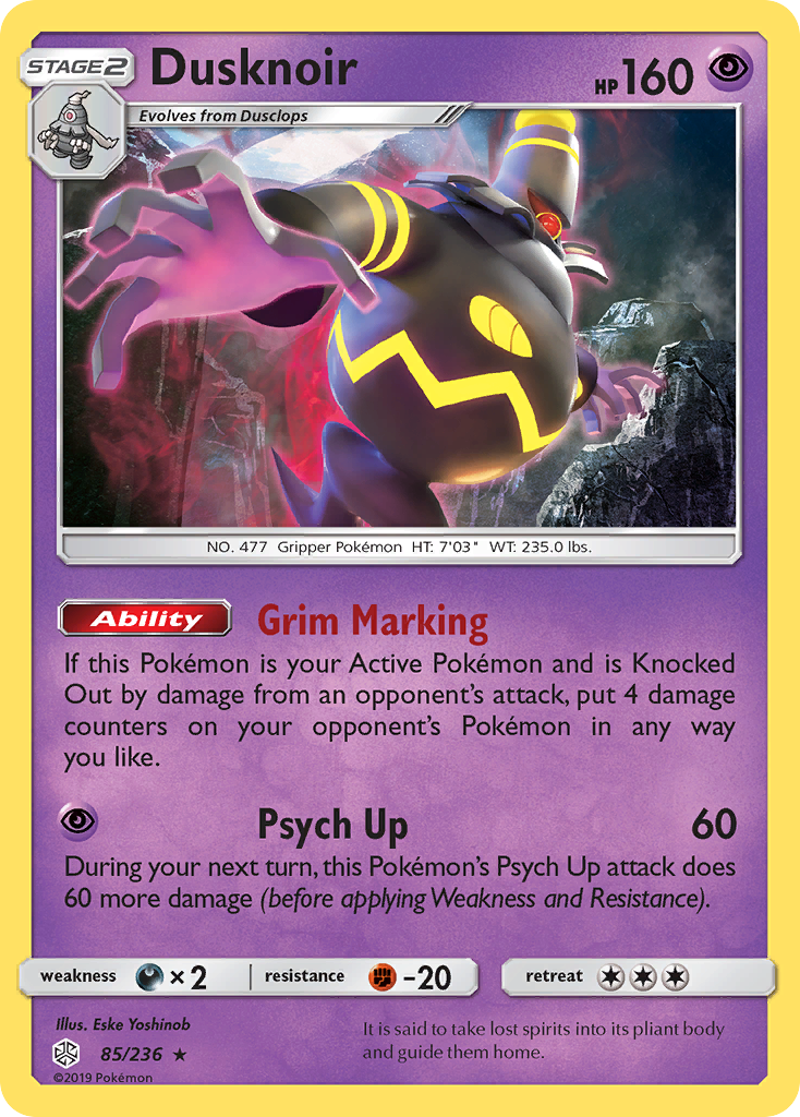 Dusknoir (85/236) [Sun & Moon: Cosmic Eclipse] | Cracking-Singles