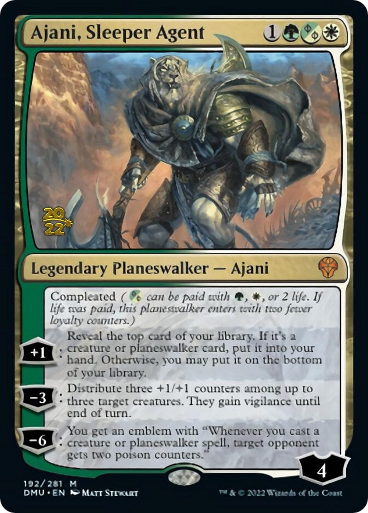 Ajani, Sleeper Agent [Dominaria United Prerelease Promos] | Cracking-Singles