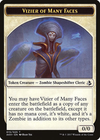 Vizier of Many Faces Token [Amonkhet Tokens] | Cracking-Singles