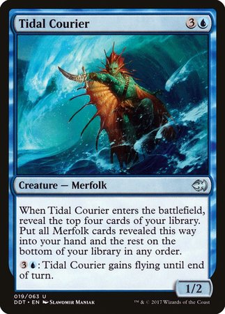 Tidal Courier [Duel Decks: Merfolk vs. Goblins] | Cracking-Singles