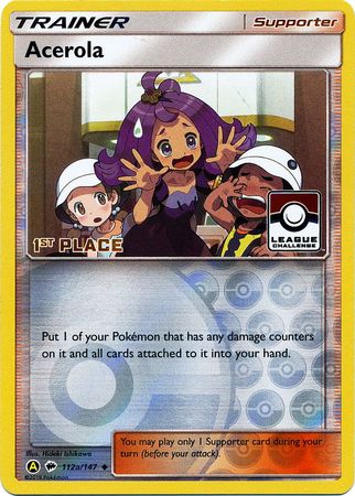 Acerola (112a/147) (League Promo 1st Place) [Sun & Moon: Burning Shadows] | Cracking-Singles