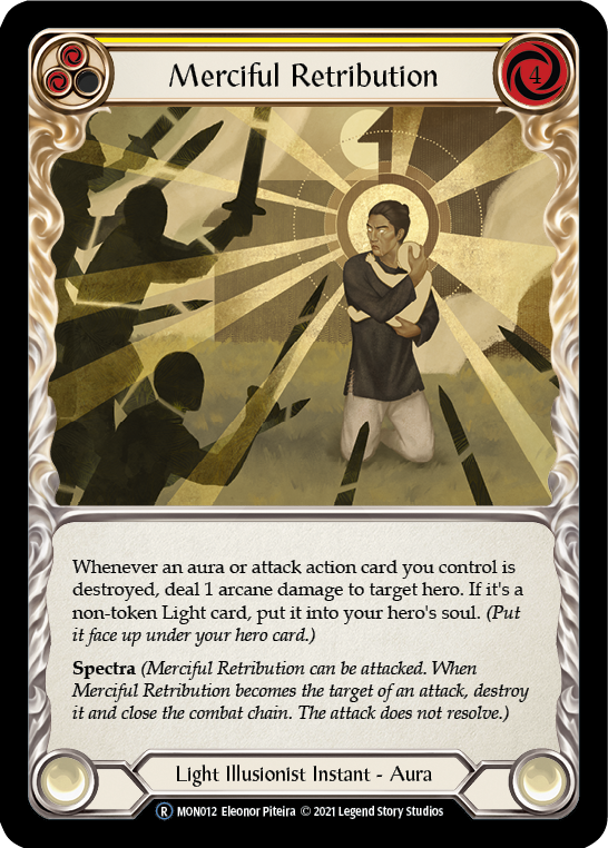 Merciful Retribution (Rainbow Foil) [U-MON012-RF] Unlimited Rainbow Foil | Cracking-Singles