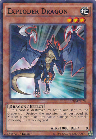 Exploder Dragon [BP03-EN028] Shatterfoil Rare | Cracking-Singles