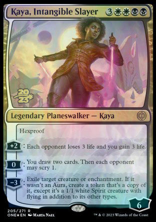 Kaya, Intangible Slayer [Phyrexia: All Will Be One Prerelease Promos] | Cracking-Singles