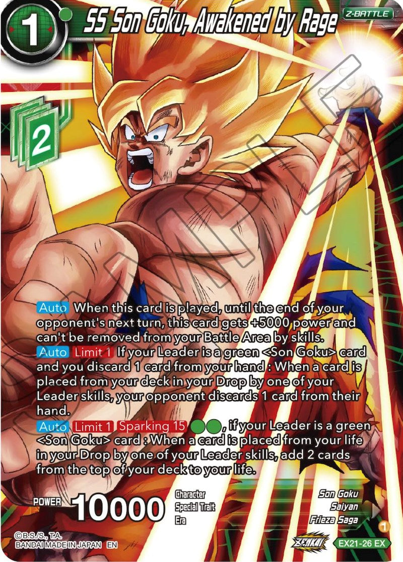 SS Son Goku, Awakened by Rage (EX21-26) [5th Anniversary Set] | Cracking-Singles