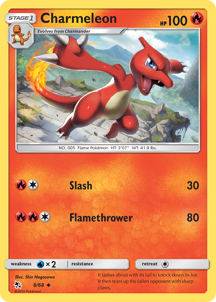 Charmeleon (8/68) [Sun & Moon: Hidden Fates] | Cracking-Singles