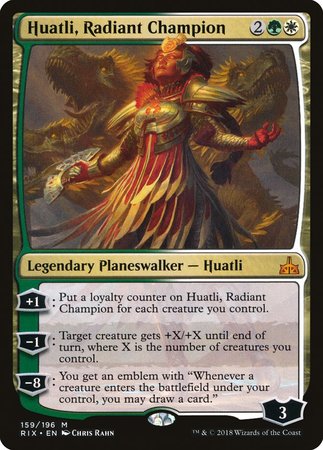 Huatli, Radiant Champion [Rivals of Ixalan] | Cracking-Singles