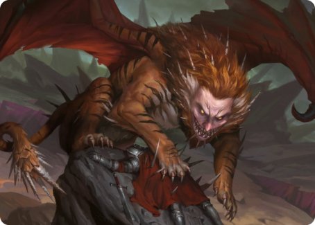 Manticore Art Card [Dungeons & Dragons: Adventures in the Forgotten Realms Art Series] | Cracking-Singles