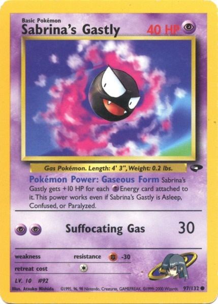 Sabrina's Gastly (97/132) [Gym Challenge Unlimited] | Cracking-Singles