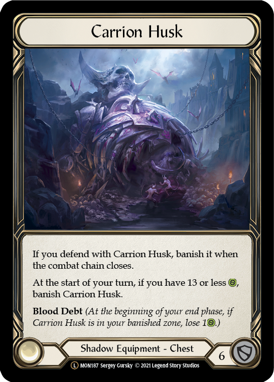 Carrion Husk (Rainbow Foil) [U-MON187-RF] Unlimited Rainbow Foil | Cracking-Singles