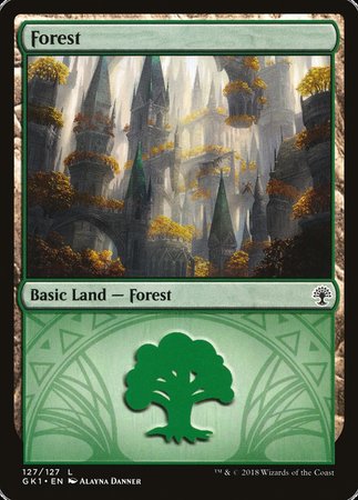 Forest (127) [GRN Guild Kit] | Cracking-Singles