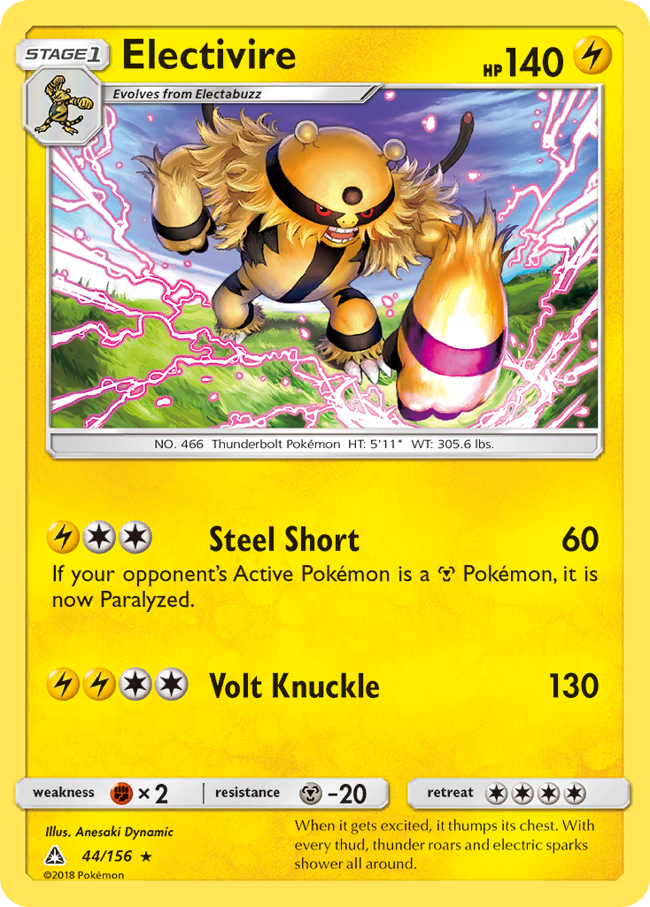 Electivire (44/156) [Sun & Moon: Ultra Prism] | Cracking-Singles