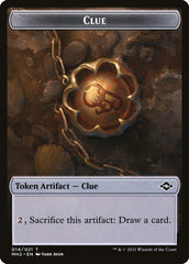 Treasure // Clue Double-Sided Token [Pioneer Challenger Decks 2022] | Cracking-Singles