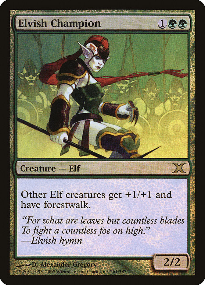 Elvish Champion (Premium Foil) [Tenth Edition] | Cracking-Singles