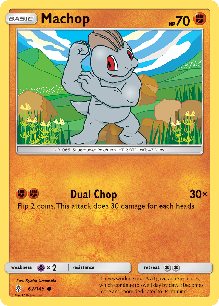 Machop (62/145) [Sun & Moon: Guardians Rising] | Cracking-Singles