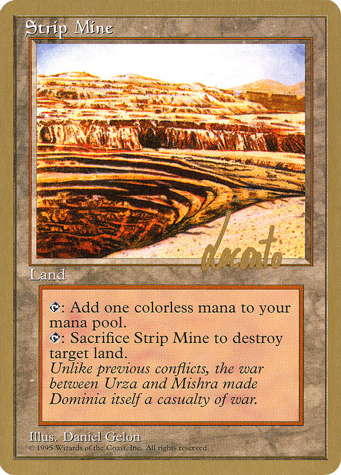 Strip Mine (Michael Loconto) [Pro Tour Collector Set] | Cracking-Singles