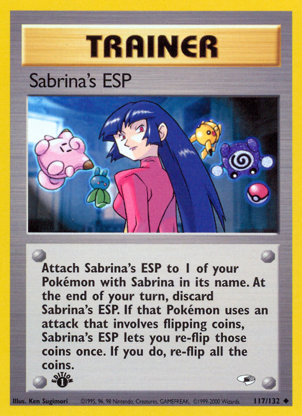 Sabrina's ESP (117/132) [Gym Heroes 1st Edition] | Cracking-Singles