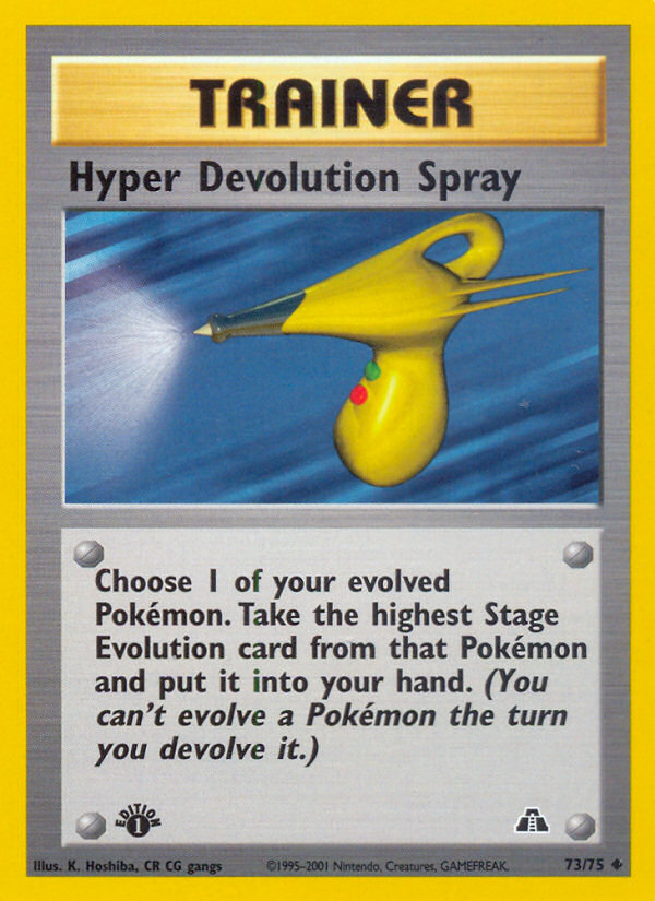 Hyper Devolution Spray (73/75) [Neo Discovery 1st Edition] | Cracking-Singles