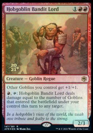 Hobgoblin Bandit Lord [Dungeons & Dragons: Adventures in the Forgotten Realms Prerelease Promos] | Cracking-Singles