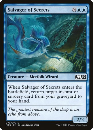 Salvager of Secrets [Core Set 2019] | Cracking-Singles