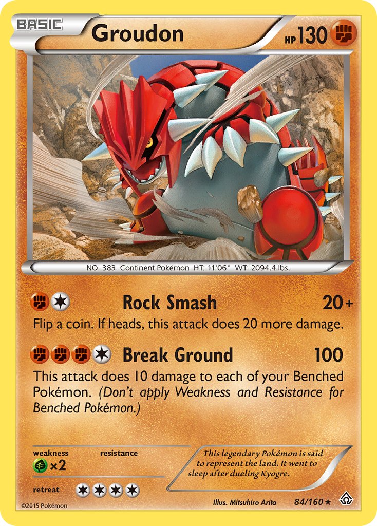 Groudon (84/160) (Theme Deck Exclusive) [XY: Primal Clash] | Cracking-Singles