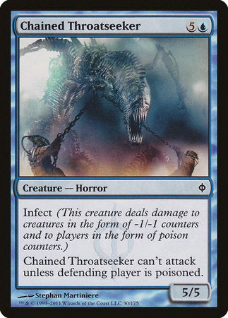 Chained Throatseeker [New Phyrexia] | Cracking-Singles