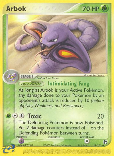 Arbok (29/100) [EX: Sandstorm] | Cracking-Singles