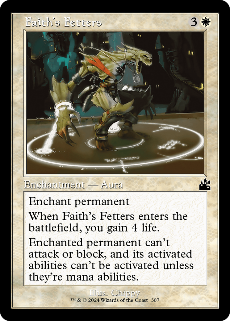 Faith's Fetters (Retro Frame) [Ravnica Remastered] | Cracking-Singles