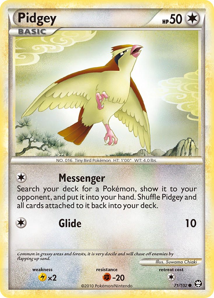 Pidgey (71/102) [HeartGold & SoulSilver: Triumphant] | Cracking-Singles