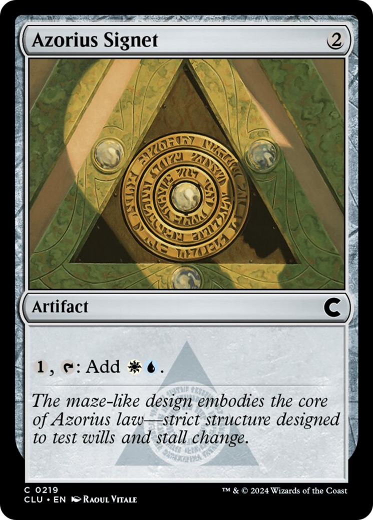 Azorius Signet [Ravnica: Clue Edition] | Cracking-Singles