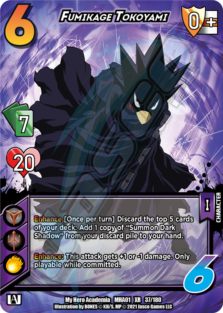 Fumikage Tokoyami [Series 1 XR Unlimited] | Cracking-Singles